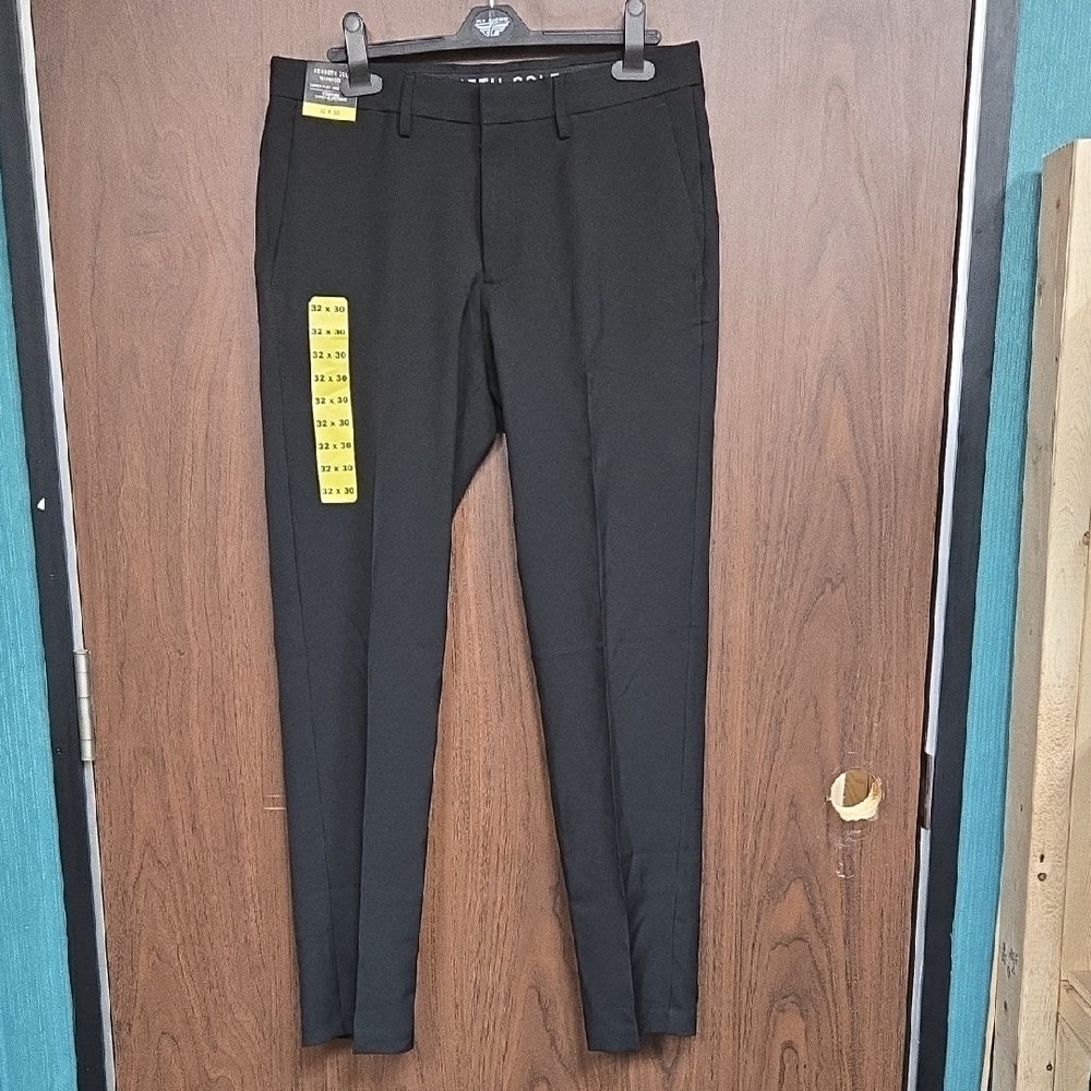 Kenneth Cole Size 32x30 Black Slim Fit Performance Dress Pant